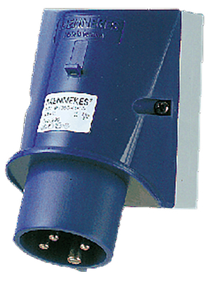 Mennekes - 335 - CEE wall device plug blue 16 A/230 VAC, 335, Mennekes