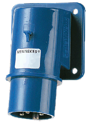 Mennekes - 372 - CEE surface mounted device plug blue 16 A/230 VAC, 372, Mennekes