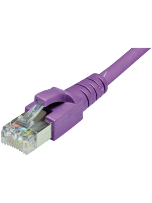 Daetwyler Cables - 653880 - Patch cable CAT6A ISO/IEC S/FTP 20.0 m violet, 653880, D?twyler Cables