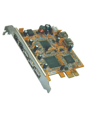 Exsys - EX-16605 - PCI-E x1 Card4x USB 2.0 / 3x FireWire, EX-16605, Exsys