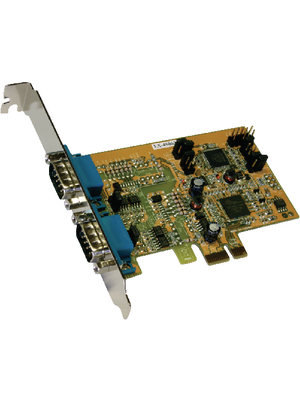 Exsys - EX-45062 - PCI-E x1 Card2x RS422/485 DB9M, EX-45062, Exsys