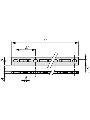 Thomas&Betts - TC1114 - Cable strips -40...+85 C natural Polyamide 6.6, TC1114, Thomas&Betts