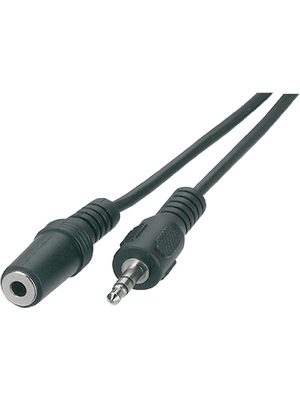 Maxxtro - BB-1775 - Extension cable audio stereo jack 3.5 mm 5.00 m black, BB-1775, Maxxtro