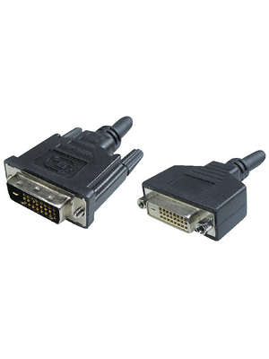 Maxxtro - BB-914-06 - DVI-D extension dual link m - f 2.00 m black, BB-914-06, Maxxtro