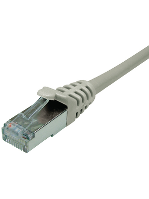Maxxtro - PB-SFTP6A-05 - Patch cable CAT6A ISO/IEC S/FTP 0.50 m grey, PB-SFTP6A-05, Maxxtro