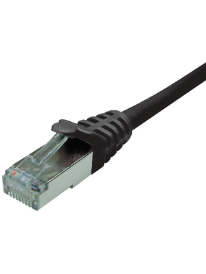 Maxxtro - PB-SFTP6-03-S - Patch cable CAT6 SF/UTP 1.00 m black, PB-SFTP6-03-S, Maxxtro