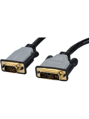 Maxxtro - PLA-620B-M-2 - DVI - VGA cable Platinum m - m 2.00 m black, PLA-620B-M-2, Maxxtro