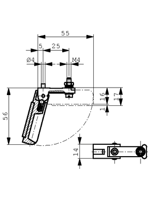 Mentor - 797.1 - Cabinet stand, plastic, 797.1, Mentor