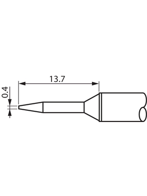 Metcal - STTC-006 - Soldering tip Conical / Narrow 330 C, STTC-006, Metcal