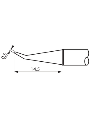 Metcal - STTC-044 - Soldering tip Conical / 30? bent 330 C, STTC-044, Metcal