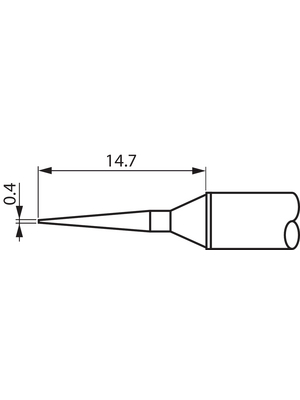 Metcal - STTC-045 - Soldering tip Conical / Narrow 330 C, STTC-045, Metcal