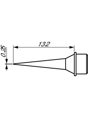 Metcal - STTC-090 - Soldering tip Conical / Narrow / Long Reach 330 C, STTC-090, Metcal