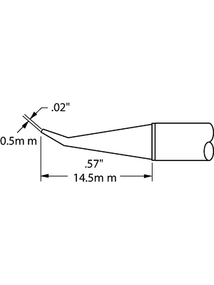 Metcal - STTC-144 - Soldering tip Conical / 30? bent 390 C, STTC-144, Metcal