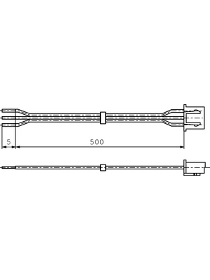 Novotechnik - ZK1-500 - Cable set Cable set for SPK 2501, ZK1-500, Novotechnik