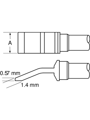 Metcal - TFP-BLH70 - Soldering tip Blade / Pair 28 mm 390 C, TFP-BLH70, Metcal