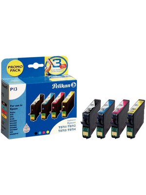 Pelikan - 359698 - Ink cartridge T07154010 coloured, 359698, Pelikan