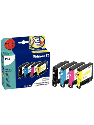 Pelikan - 361400 - Ink cartridges LC-1000V coloured, 361400, Pelikan