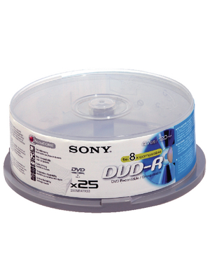 Sony - 25DMR47SP - DVD-R 4.7 GB Spindle of 25, 25DMR47SP, Sony