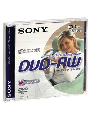 Sony - DMW60B - DVD-RW (60 min.) 2.8 GB Single Jewel Case, DMW60B, Sony