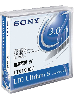 Sony - LTX1500GN - LTO/Ultrium 5 tape 1.5 GB / 3 TB, LTX1500GN, Sony