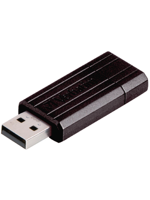 Verbatim - 49062 - USB Stick Pin Stripe USB Drives 8 GB black, 49062, Verbatim