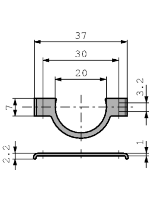 Contelec - 23.293 - Fastening clamp for PL 310, 23.293, Contelec