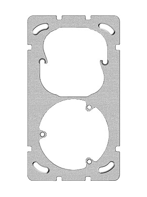 Feller - 376 235 000 - 1x2 mounting plate for 1 type 13 socket, 376 235 000, Feller