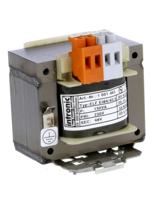 Intronic - ELD EI 84/43 12VAC - Control transformer 130 VA 12 VAC, ELD EI 84/43 12VAC, Intronic