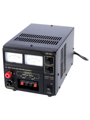 Manson - EP-603 DE - Laboratory Power Supply 3 Ch. 0...30 VDC 2.5 A / 5 VDC 0.5 A / 12 VDC 0.5 A, EP-603 DE, Manson