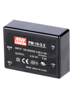 Mean Well - PM-10-3,3 - Switching power supply 10 W 1 output, PM-10-3,3, Mean Well