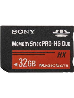 Sony - MSHX32B - Memory Stick PRO-HG Duo HX 32 GB, MSHX32B, Sony