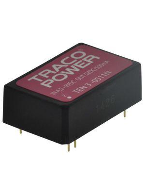 Traco Power - TEN 3-0511N - DC/DC converter 4.5...9 VDC 5 VDC, TEN 3-0511N, Traco Power