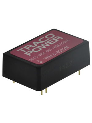 Traco Power - TEN 3-0512N - DC/DC converter 4.5...9 VDC 12 VDC, TEN 3-0512N, Traco Power