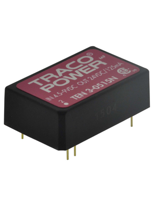 Traco Power - TEN 3-0515N - DC/DC converter 4.5...9 VDC 24 VDC, TEN 3-0515N, Traco Power