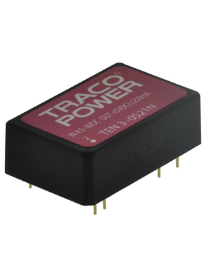 Traco Power - TEN 3-0521N - DC/DC converter 4.5...9 VDC 5 VDC, TEN 3-0521N, Traco Power