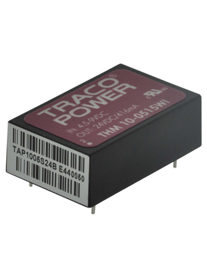 Traco Power - THM 10-0515WI - DC/DC converter 4.5...9 VDC 24 VDC, THM 10-0515WI, Traco Power