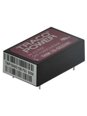 Traco Power - THM 10-0522WI - DC/DC converter 4.5...9 VDC 12 VDC, THM 10-0522WI, Traco Power