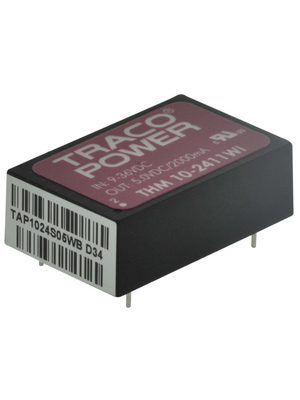 Traco Power - THM 10-2411WI - DC/DC converter 9...36 VDC 5 VDC, THM 10-2411WI, Traco Power