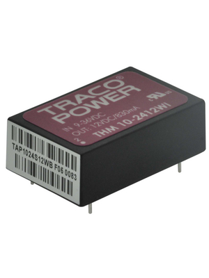 Traco Power - THM 10-2412WI - DC/DC converter 9...36 VDC 12 VDC, THM 10-2412WI, Traco Power