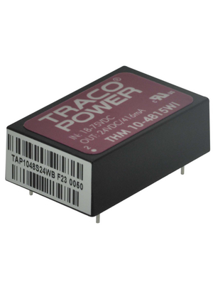 Traco Power - THM 10-4815WI - DC/DC converter 18...75 VDC 24 VDC, THM 10-4815WI, Traco Power