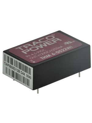 Traco Power - THM 6-0522WI - DC/DC converter 4.5...9 VDC 12 VDC, THM 6-0522WI, Traco Power