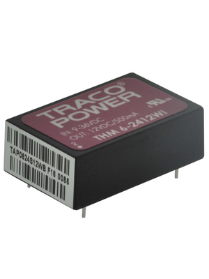 Traco Power - THM 6-2412WI - DC/DC converter 9...36 VDC 12 VDC, THM 6-2412WI, Traco Power