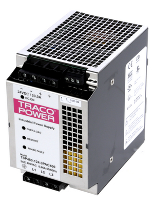 Traco Power - TSP 480-124-3PAC400 - Switched-mode power supply / 20 A, TSP 480-124-3PAC400, Traco Power