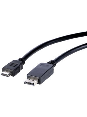 Valueline - CABLE-571-3.0 - HDMI adapter cable 3.00 m black, CABLE-571-3.0, Valueline