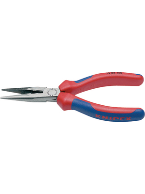 Knipex - 25 02 160 - Flat-nose radio pliers with cutter 160 mm, 25 02 160, Knipex