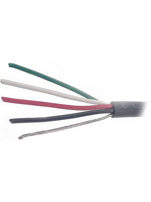 Alpha Wire - 25384 BK001 - Control cable 4 x 0.82 mm2 shielded Stranded tin-plated copper wire black, 25384 BK001, Alpha Wire