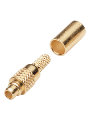 Amphenol - MMCX1121A1-3GT30G-14-50 - MMCX cable connector, straight 50 Ohm, MMCX1121A1-3GT30G-14-50, Amphenol