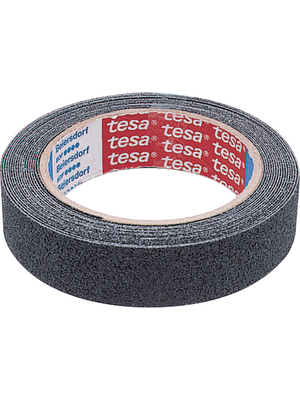 Tesa - 55587 - Anti-slip adhesive tape, 25mmx5m black 25 mmx5 m, 55587, Tesa