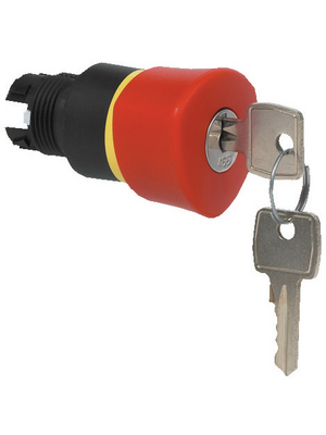 Baco - L22GR01 - EMERGENCY STOP key-operated mushroom button, L22GR01, Baco