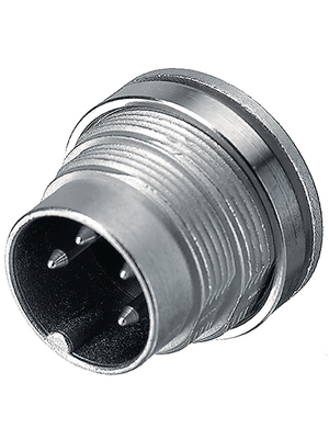 Binder - 09-0307-80-03 - Panel-mount plug, 680 series 3-pole Poles=3, 09-0307-80-03, Binder